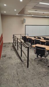Ramp inside HSSC S1325 leading to front of room