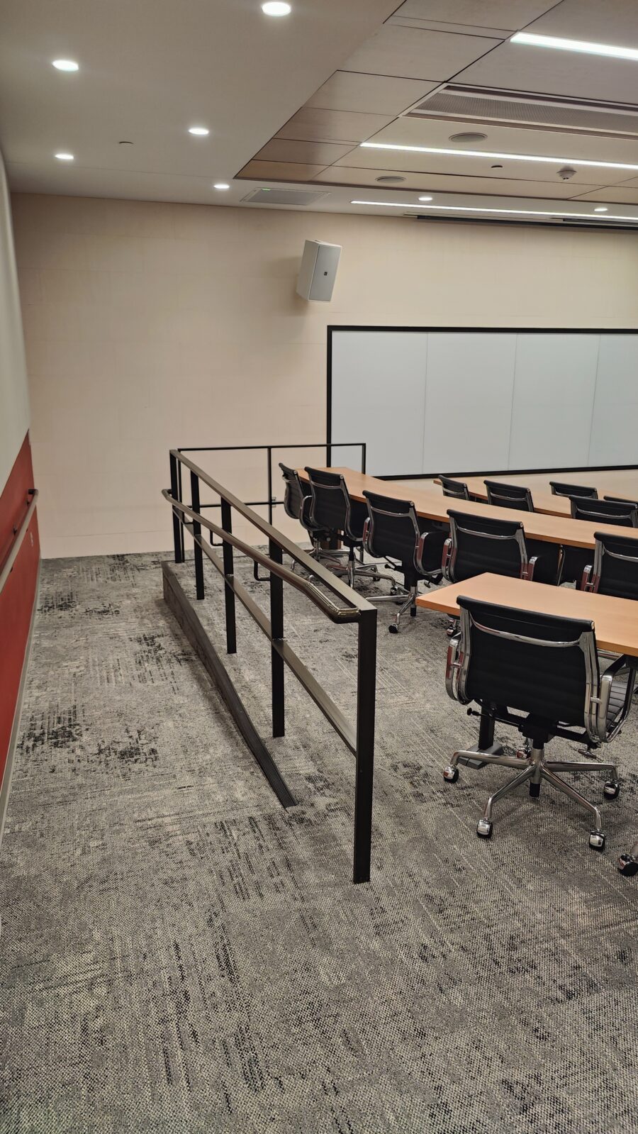 Ramp inside HSSC S1325 leading to front of room