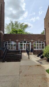 Accessible entrance to Main Hall from East Street side.
