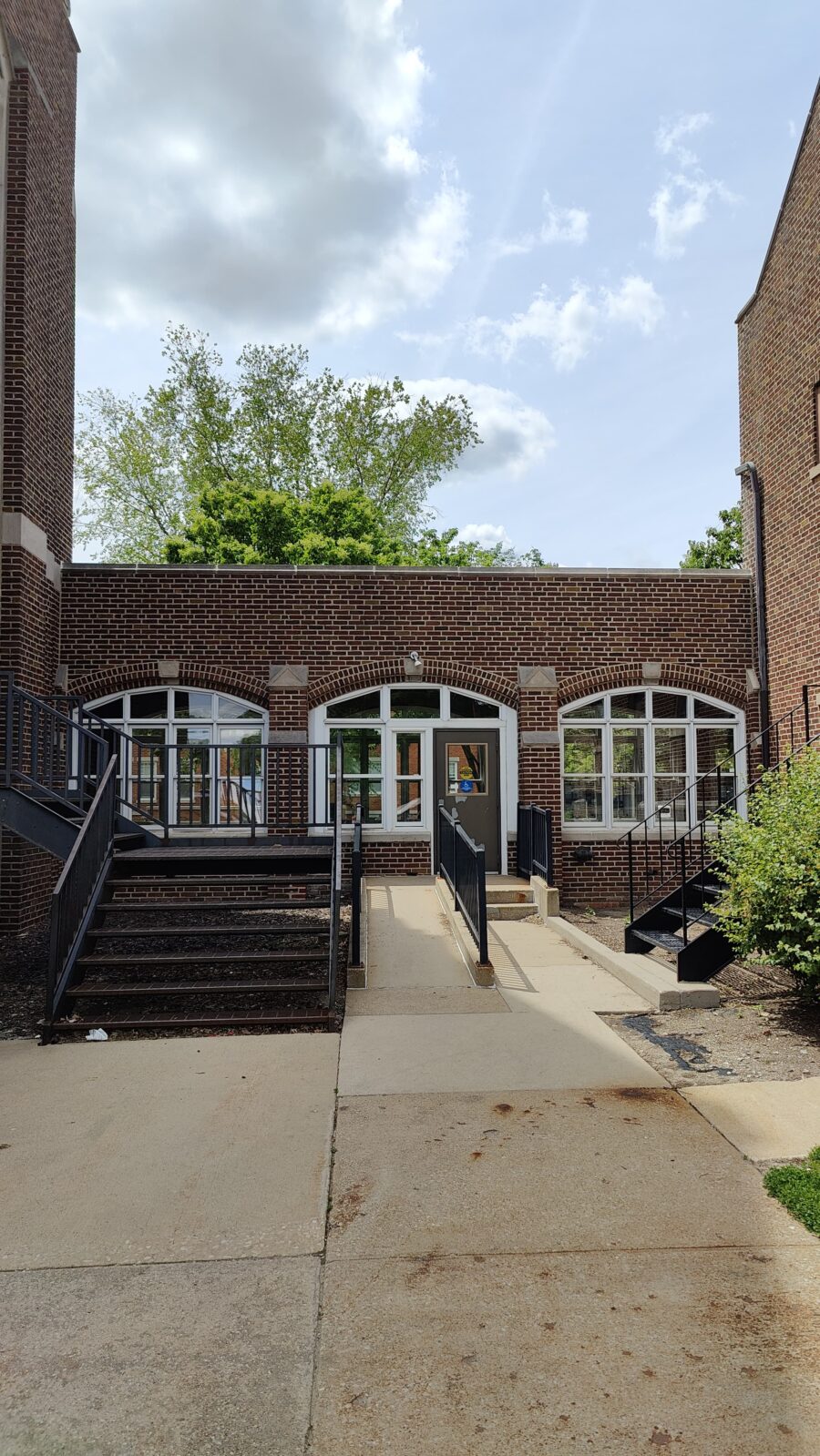 Accessible entrance to Main Hall from East Street side.