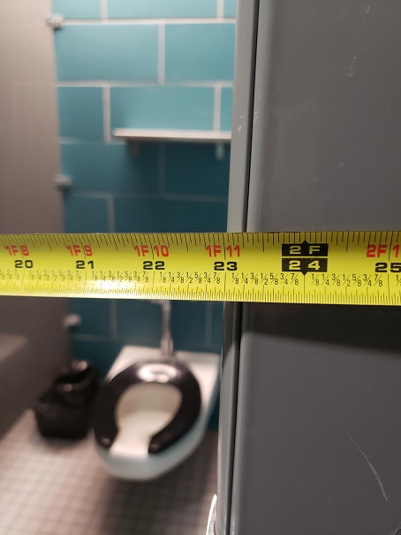 Stall door width 23 inches