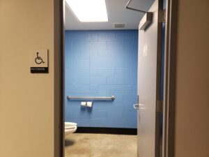 Entrance to bathroom