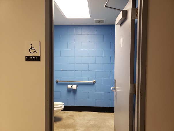 Entrance to bathroom