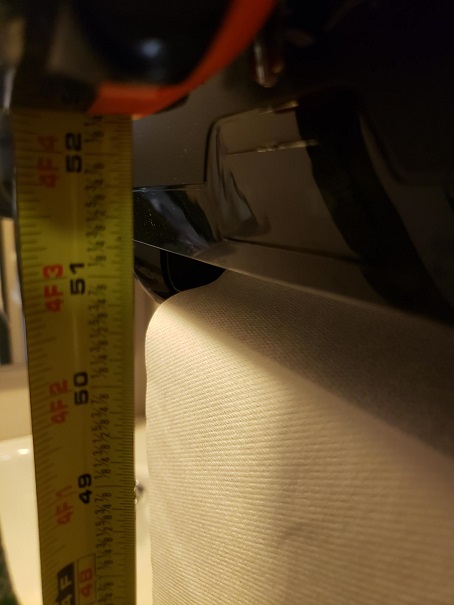 Paper towel dispenser 51 inches to base