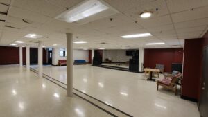 View of Gardner Lounge facing southwest.