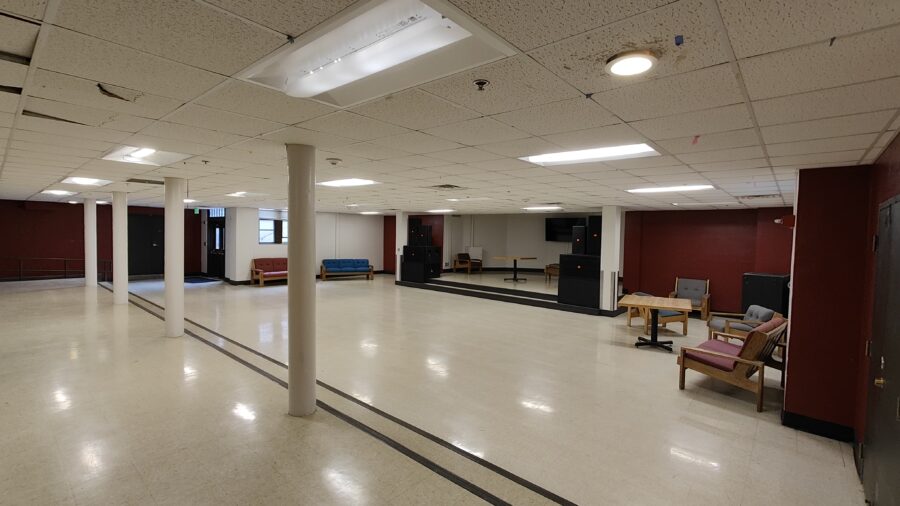 View of Gardner Lounge facing southwest.