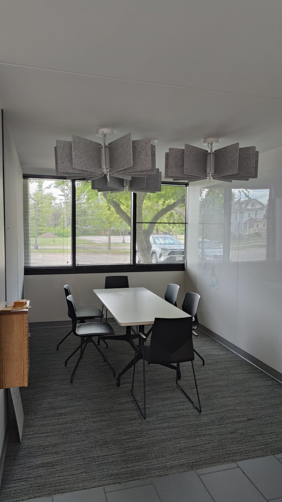 Norris Lounge meeting/office space area
