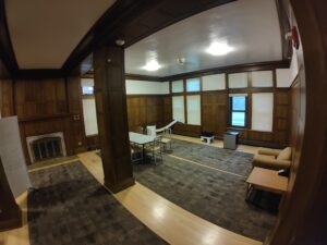 Rawson Lounge upon entering, viewing toward right.