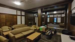 Rawson lounge interior looking towards Park Street